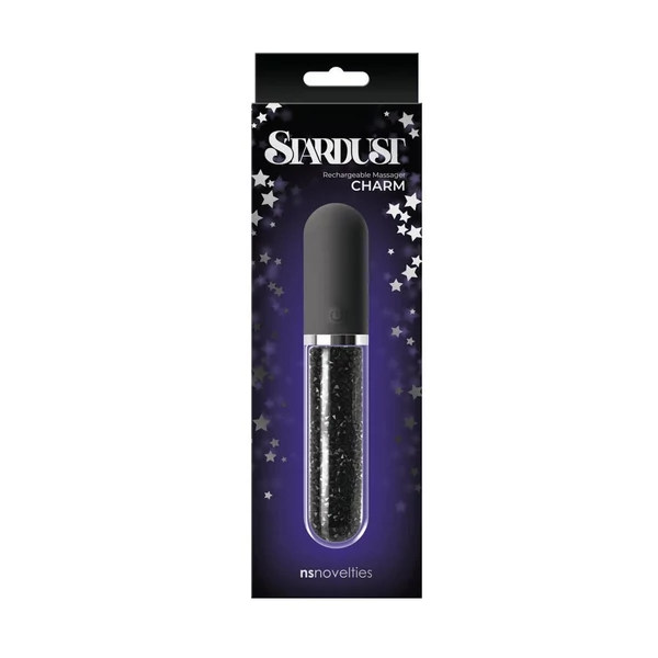 Csillagpor varázs vibrátor Stardust charm fekete