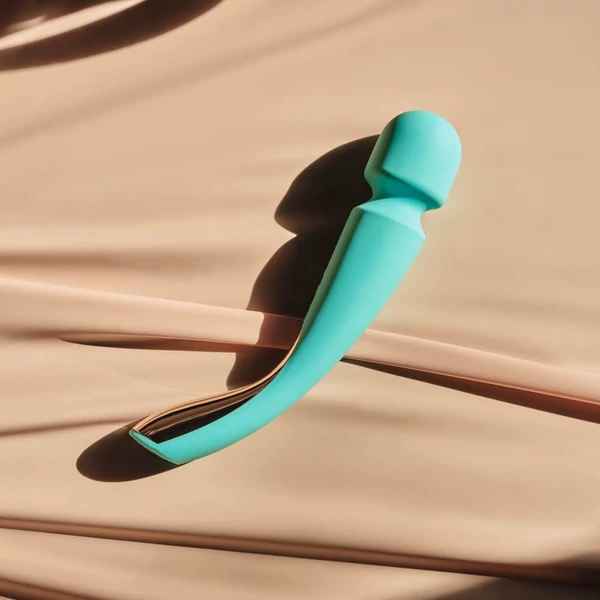 Akkus, masszírozó vibrátor Smart wand 2 medium ocean blue