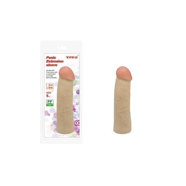 Péniszbővítő Charmly penis extension sleeve 8,5" no. 1.