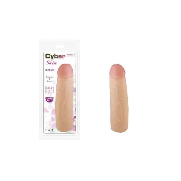 Péniszhosszabbító köpeny Charmly cyber skin sleeve 8,5 no 2
