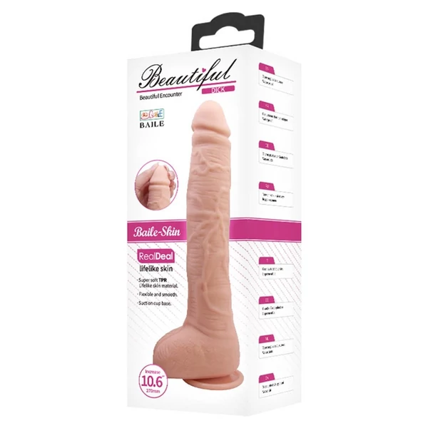 Talpas reális műpénisz Beautiful dick 10,6" dildo