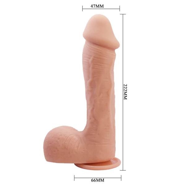Realisztikus dildó Beautiful johnson 8,7" dildo 22cm