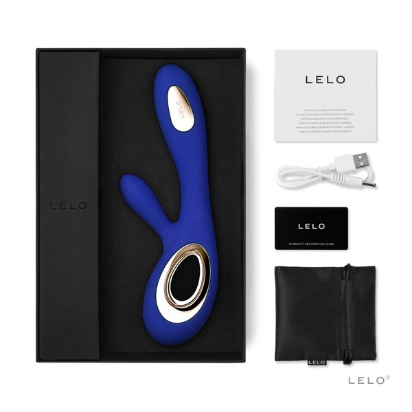Csiklókaros vibrátor mozgó fejjel Lelo Soraya wave midnight blue