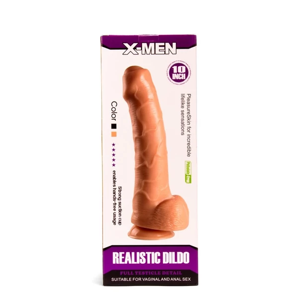 Fitymás makkú nagy dildó X-men realistic 25,4 cm flesh