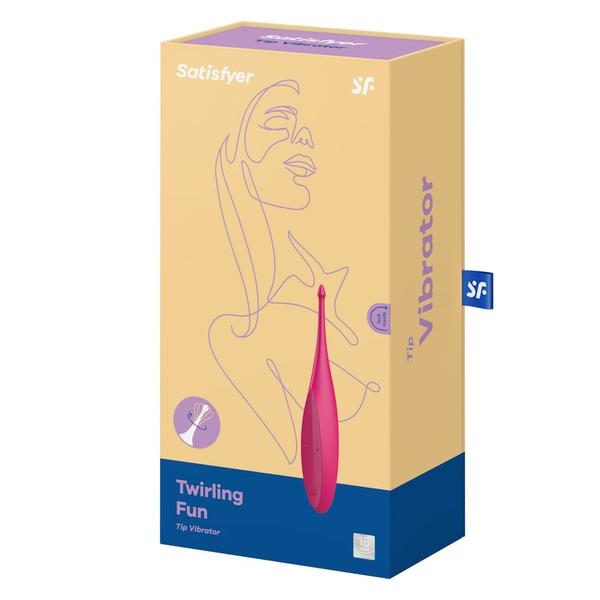 Mini vibrátor Twirling fun magenta