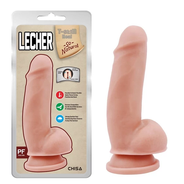 Vaskos dildó pénisz Lecher flesh 18 cm