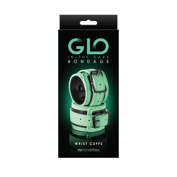 Csukló mandzsetta bilincs Glo bondage wrist cuff - green