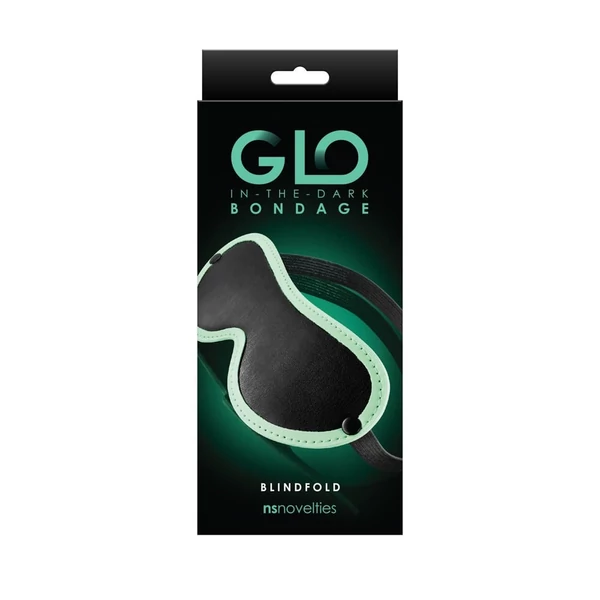 Szemtakaró maszk Glo bondage blindfold - green