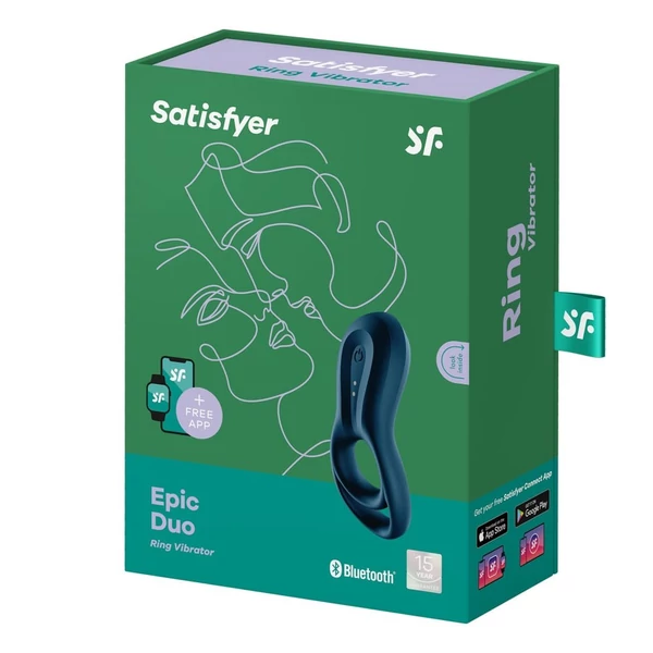 Vibrációs okos péniszgyűrű - Satisfyer Epic duo