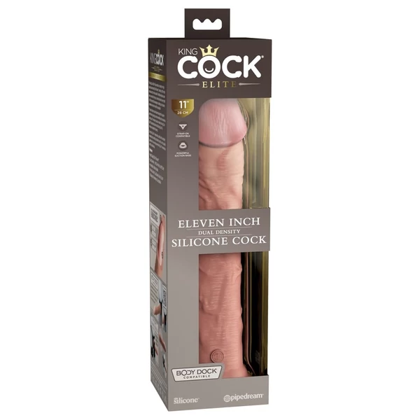 Valósághű pénisz 11 dual density silicone cock light 28 cm