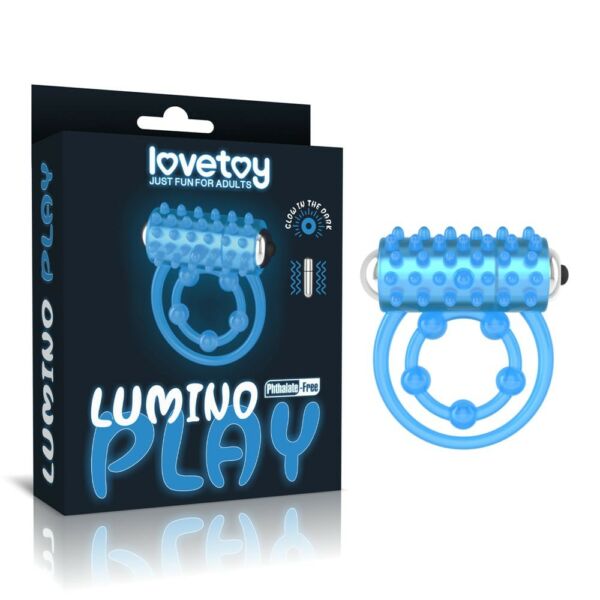 Világítós vibráló péniszgyűrű Lumino play vibrating penis ring