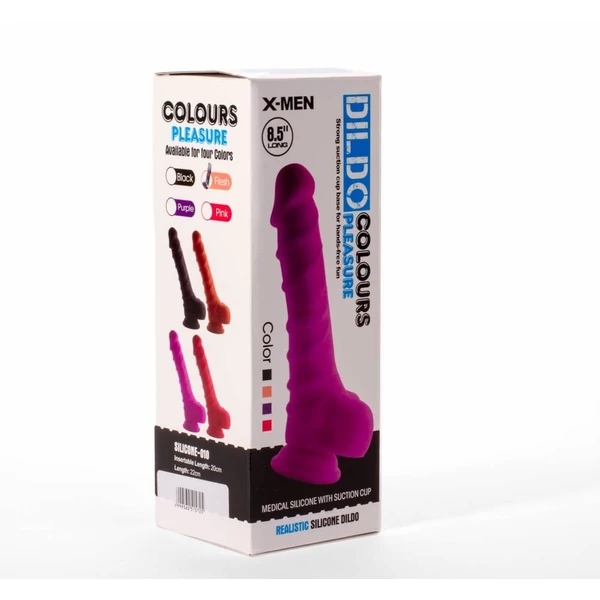 X-men testszínű herés dildó 21,5 cm - colours pleasure flesh 2