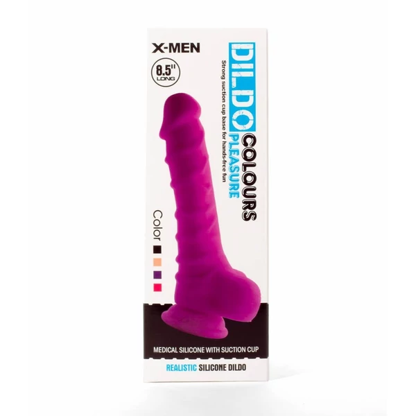 X-men fekete, herés szilikon dildó 21.5 cm