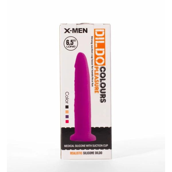 X-MEN 6.5" Dildo Colours Pleasure Black 19 cm