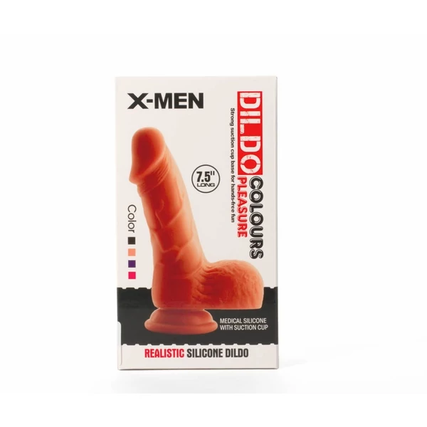 X-men fekete, herés dildó 19 cm - colours pleasure black 3