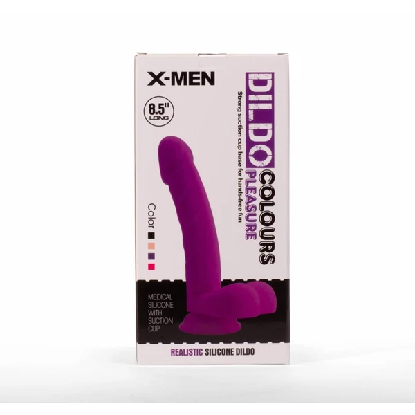 X-men testszínű herés dildó 21,5 cm - colour pleasure flesh 1