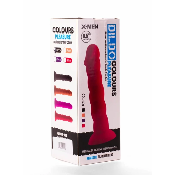 Testszínű dildó 21,5 cm - X-men colours pleasure flesh