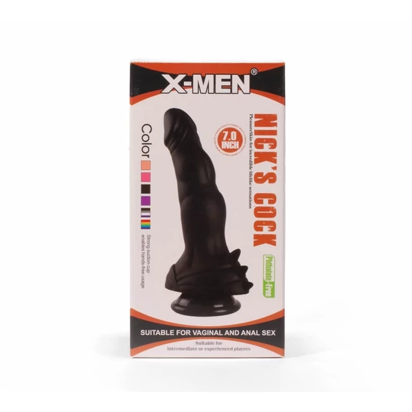 X-men nick's fekete dildó 17.7 cm