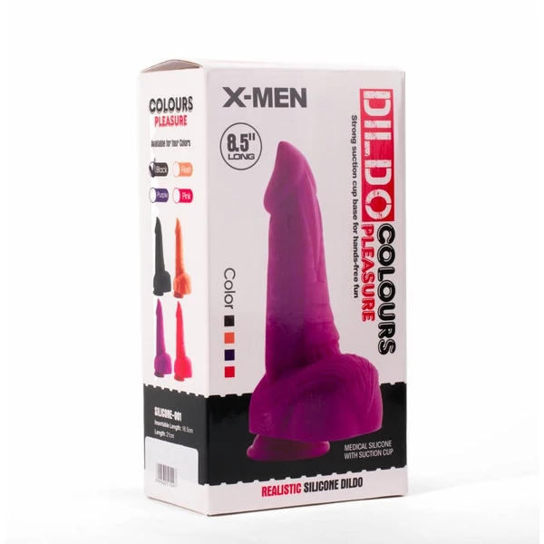 Fekete letapasztható dildó X-men 8.5 colours pleasure 5