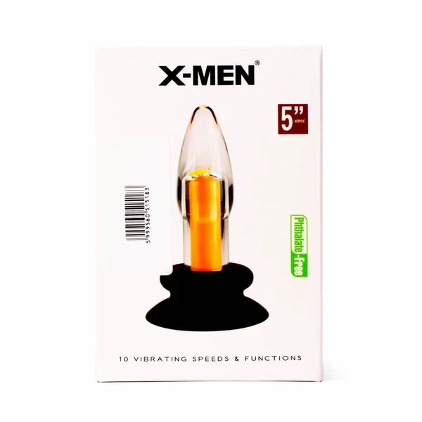 X-men vibrátoros análtágító - 10 speeds vibrating plug