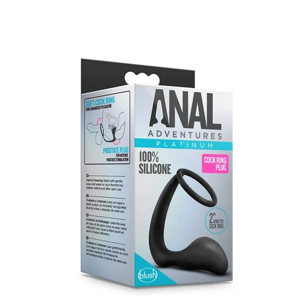 Anal adventures péniszgyűrű anál dildóval