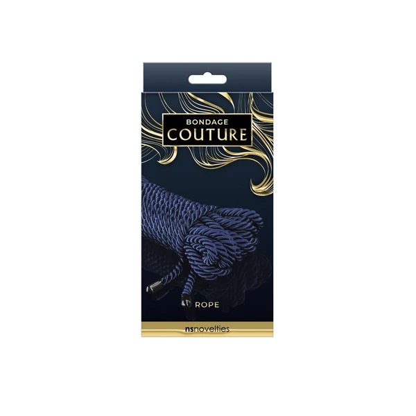 Szatén kötél Bondage couture rope - kék