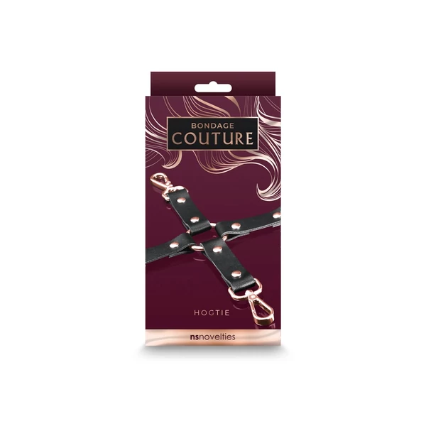 Kötöző kereszt Bondage couture hog tie - fekete
