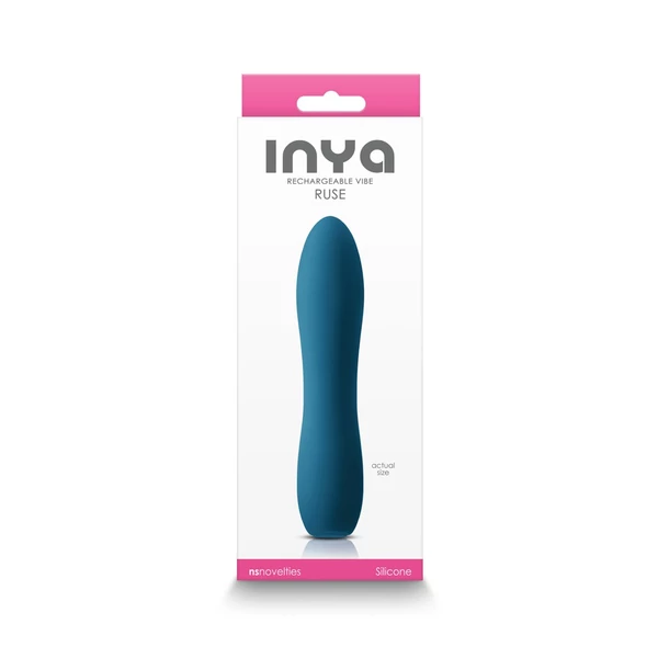 Rúdvibrátor tölthető Inya ruse - teal 13 cm
