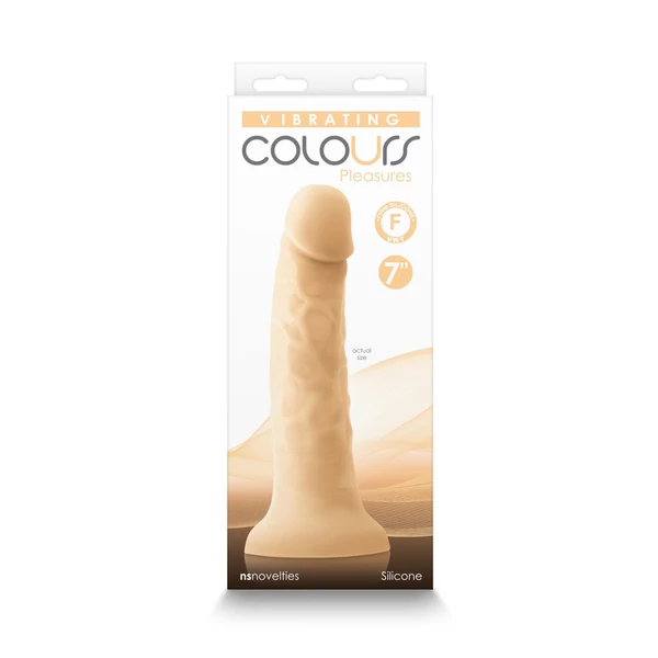 Letapasztható vibrátor 17,78 cm Colours Pleasures - 7" Vibrating - White