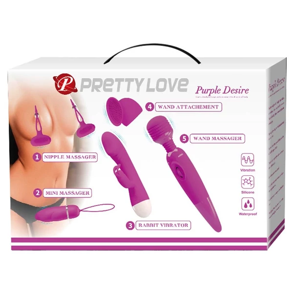 Pretty Love Purple Desire 5 darabos szexkészlet