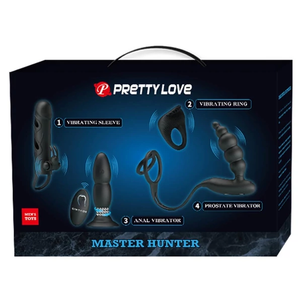 Pretty Love Master Hunter 4 darabos szexkészlet pároknak