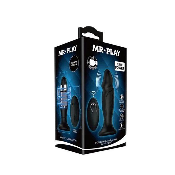 Anál vibrátor távirányítóval Mr. play super power anal plug i