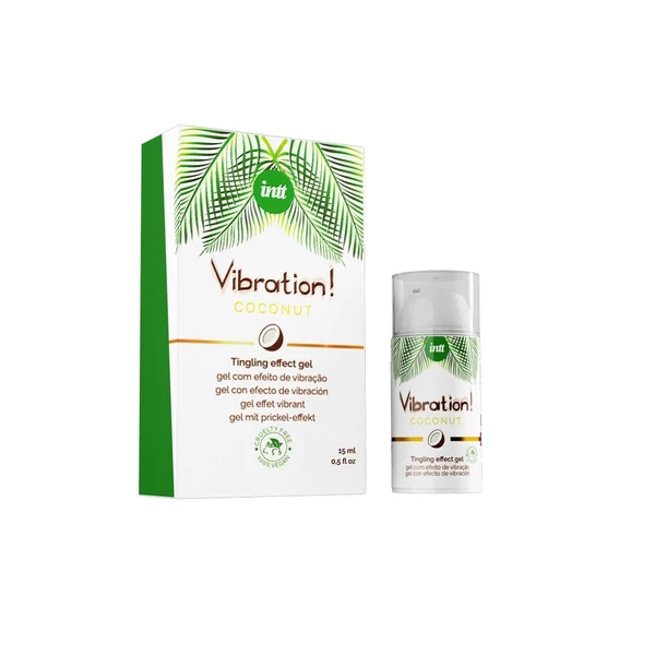Vegán folyékony vibrátor gél kókusz 15 ml