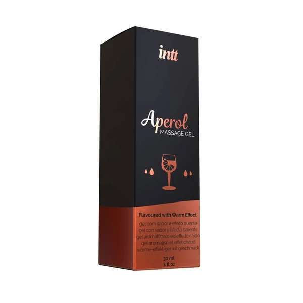 Melegítős, ehető masszázs gél - aperol 30 ml