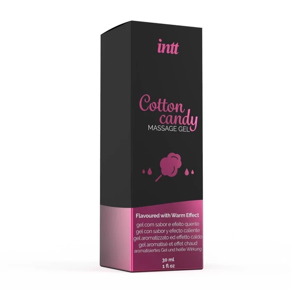 Melegítős, ehető masszázs gél - vattacukor 30 ml