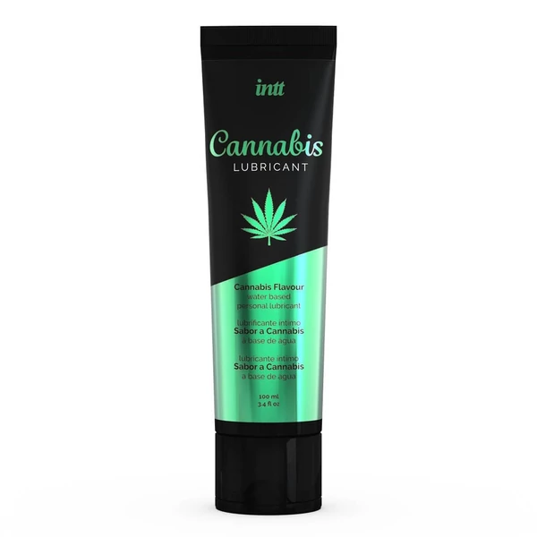 Kannabisz aromájú vízbázisú sikosító - Lubrificant cannabis tube 100 ml