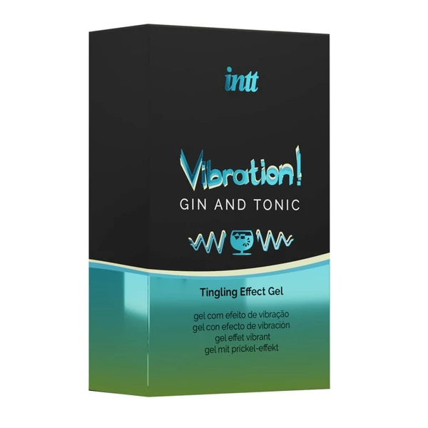 Folyékony vibrátor gél - gin & tonic 15 ml
