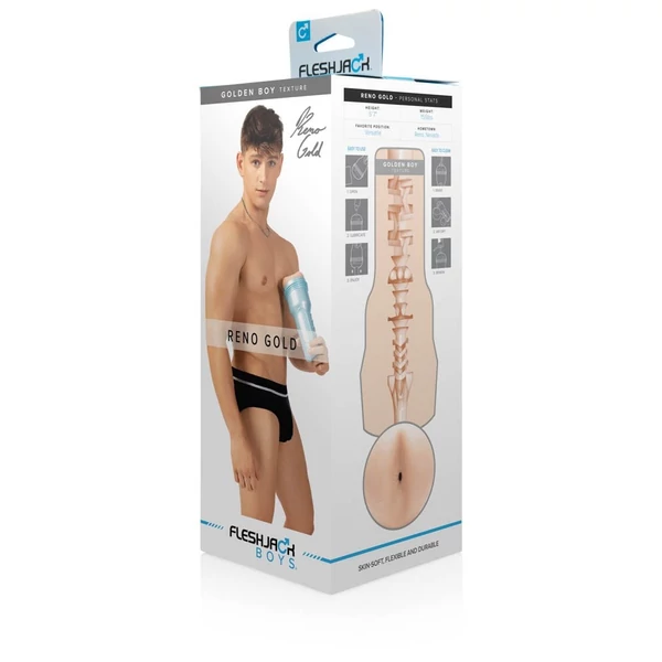 Férfi popsi maszturbátor Fleshjack boys reno gold golden boy