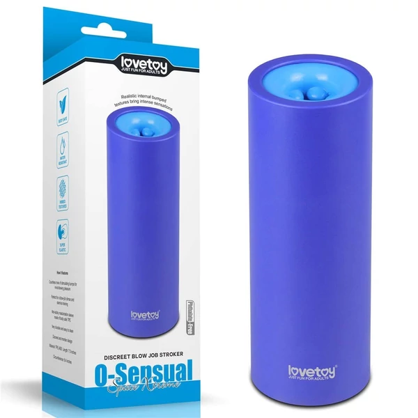 Két végű maszturbátor férfiaknak O-sensual discreet blow job stroker 