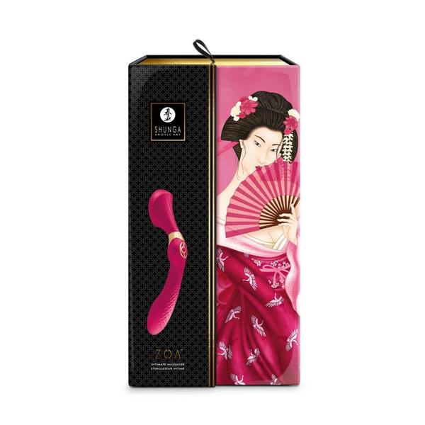 Intim masszírozó vibrátor Shunga Zoa raspberry