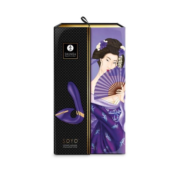Vibrátor csikóizgatóval Soyo purple