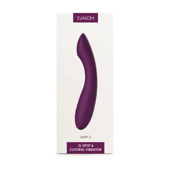 Csikló és G-pont vibrátor Svakom Amy 2 violet