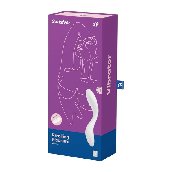 G-pont vibrátor fehér Rrrolling pleasure white