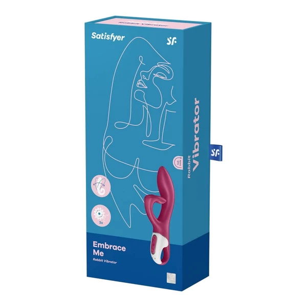 Csiklókaros nyúl vibrátor Satistyer Embrace me berry