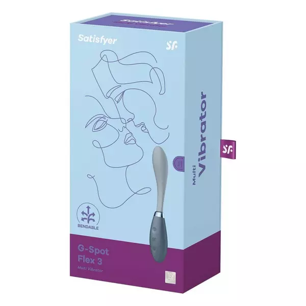 G-pont vibrátor Satisfyer G-spot flex 3 szürke