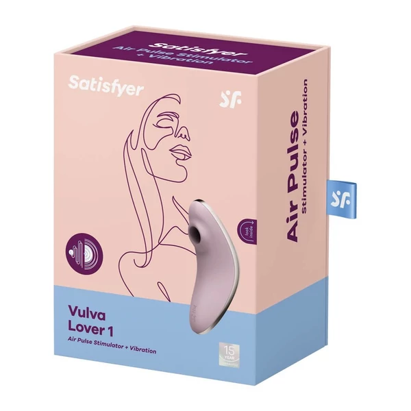 Léghullámos csiklóizgató vibrátoros  Vulva lover 1 violet