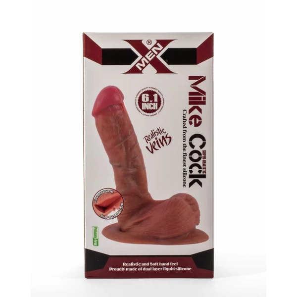 Valósághű eres, talpas dildó cock tan X-men mike 6.1