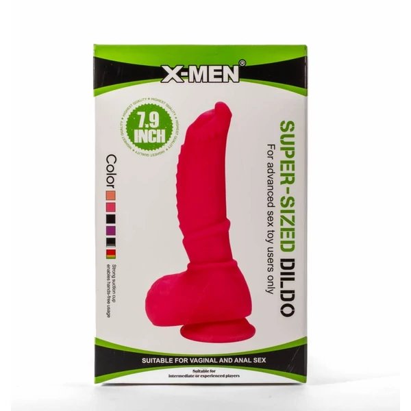 Letapasztható realisztikus dildó X-men 7.9" super sized dildo black ii