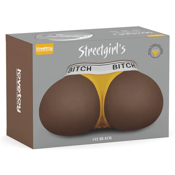 Fenék vagina és ánusz Streetgirl's 12 black maszturbátor