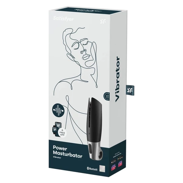 Okos, akkus maszturbátor Power black silver Satisfyer